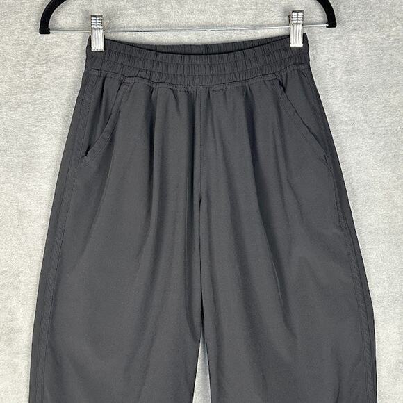 Title Nine Pants Womens Extra Small Black Slaycation Wide Leg Crop UPF 50+ Comfy - Picture 2 of 13